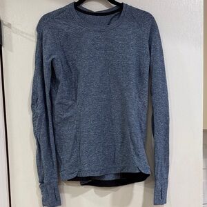 lululemon athletica Blue Long Sleeve Tee